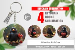 Keychain Valentine Bird Crow Product Image 1