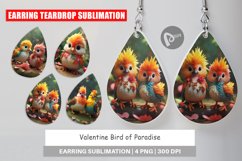 Earring teardrop Valentine Bird Paradise Product Image 1