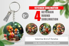 Keychain Valentine Bird Paradise Product Image 1