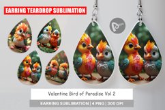 Earring teardrop Valentine Bird Paradise Product Image 1