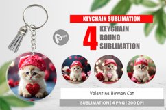 Keychain Valentine Birman Cat Product Image 1