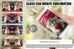 Glass Can Wraps Valentine Birman Cat Product Image 1