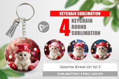 Keychain Valentine Birman Cat Product Image 1