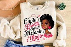 Valentine Black Girl PNG, Valentine black woman PNG Product Image 3