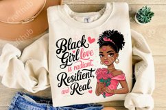 Valentine Black Girl PNG, Valentine black woman PNG Product Image 3