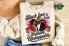 Valentine Black Girl PNG, Valentine black woman PNG Product Image 3