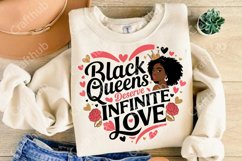Valentine Black Girl PNG, Valentine black woman PNG Product Image 2
