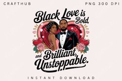 Valentine Black Girl PNG, Valentine black woman PNG Product Image 2