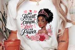 Valentine Black Girl PNG, Valentine black woman PNG Product Image 2