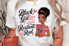 Valentine Black Girl PNG, Valentine black woman PNG Product Image 2