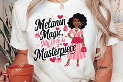 Valentine Black Girl PNG, Valentine black woman PNG Product Image 2