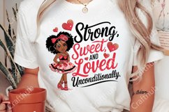 Valentine Black Girl PNG, Valentine black woman PNG Product Image 2