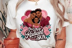 Valentine Black Girl PNG, Valentine black woman PNG Product Image 2