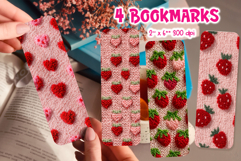 Valentine’s Day Bookmark Bundle Latch Hook Yarn Sublimation Product Image 3