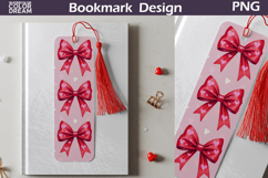 Valentine Bookmark | Valentines Day Bow Bookmark Product Image 1
