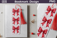 Valentine Bookmark | Valentines Day Bow Bookmark Product Image 1