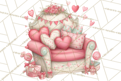 Valentine Book Clipart PNG, Whimsical Reading Product Image 5
