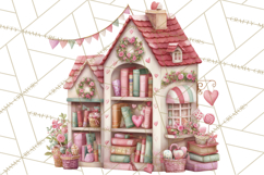 Valentine Book Clipart PNG, Whimsical Reading Product Image 3