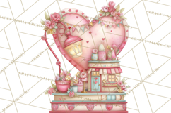 Valentine Book Clipart PNG, Whimsical Reading Product Image 5