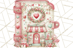 Valentine Book Clipart PNG, Whimsical Reading Product Image 2