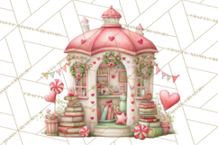 Valentine Book Clipart PNG, Whimsical Reading Product Image 2