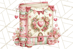 Valentine Book Clipart PNG, Whimsical Reading Product Image 3