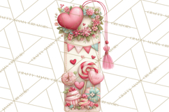 Valentine Book Clipart PNG, Whimsical Reading Product Image 3