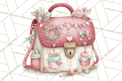 Valentine Book Clipart PNG, Whimsical Reading Product Image 3