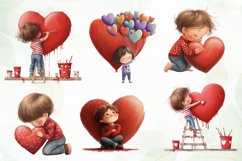 Valentine Boys Sublimation Clipart Product Image 4