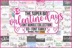 The Super Big Valentine Days Font Bundle Product Image 1