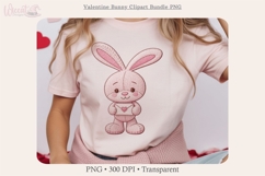Valentine Bunny Bundle PNG, yarn knitted Love Bunny set Product Image 7