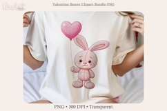 Valentine Bunny Bundle PNG, yarn knitted Love Bunny set Product Image 8