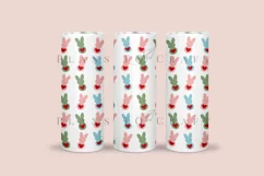valentine bunny skinny tumbler sublimation wrap with high resolution and transparant background are for 20oz and 30oz skinny tumbler