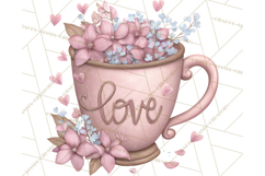 Cozy Valentine Café PNG Coffee and Cocoa Clipart Product Image 5