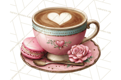 Cozy Valentine Café PNG Coffee and Cocoa Clipart Product Image 3