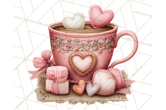 Cozy Valentine Café PNG Coffee and Cocoa Clipart Product Image 4