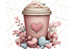 Cozy Valentine Café PNG Coffee and Cocoa Clipart Product Image 5