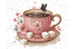 Cozy Valentine Café PNG Coffee and Cocoa Clipart Product Image 2