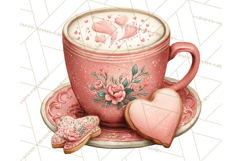 Cozy Valentine Café PNG Coffee and Cocoa Clipart Product Image 4