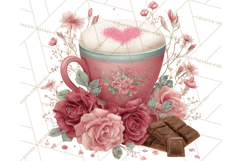 Cozy Valentine Café PNG Coffee and Cocoa Clipart Product Image 5