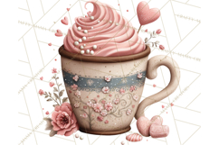 Cozy Valentine Café PNG Coffee and Cocoa Clipart Product Image 4