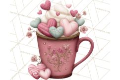 Cozy Valentine Café PNG Coffee and Cocoa Clipart Product Image 5