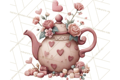 Cozy Valentine Café PNG Coffee and Cocoa Clipart Product Image 3