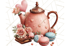 Cozy Valentine Café PNG Coffee and Cocoa Clipart Product Image 4