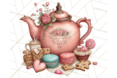 Cozy Valentine Café PNG Coffee and Cocoa Clipart Product Image 2