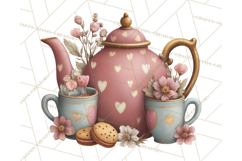 Cozy Valentine Café PNG Coffee and Cocoa Clipart Product Image 4