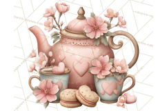 Cozy Valentine Café PNG Coffee and Cocoa Clipart Product Image 5