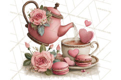 Cozy Valentine Café PNG Coffee and Cocoa Clipart Product Image 2