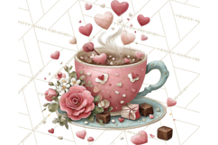 Cozy Valentine Café PNG Coffee and Cocoa Clipart Product Image 4