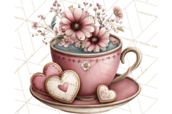 Cozy Valentine Café PNG Coffee and Cocoa Clipart Product Image 3
